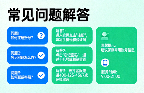 常见问题解答示意图